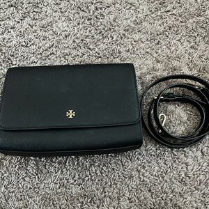 Tory Burch Black Leather Crossbody Bag